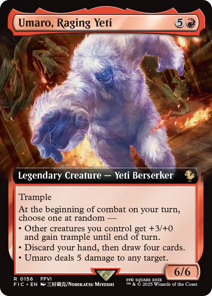 Umaro, Raging Yeti (Extended Art) [FINAL FANTASY Commander] | Anubis Games and Hobby