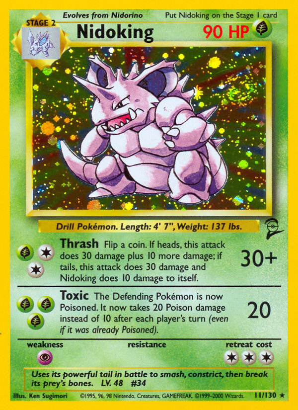 Nidoking (11/130) [Base Set 2] | Anubis Games and Hobby