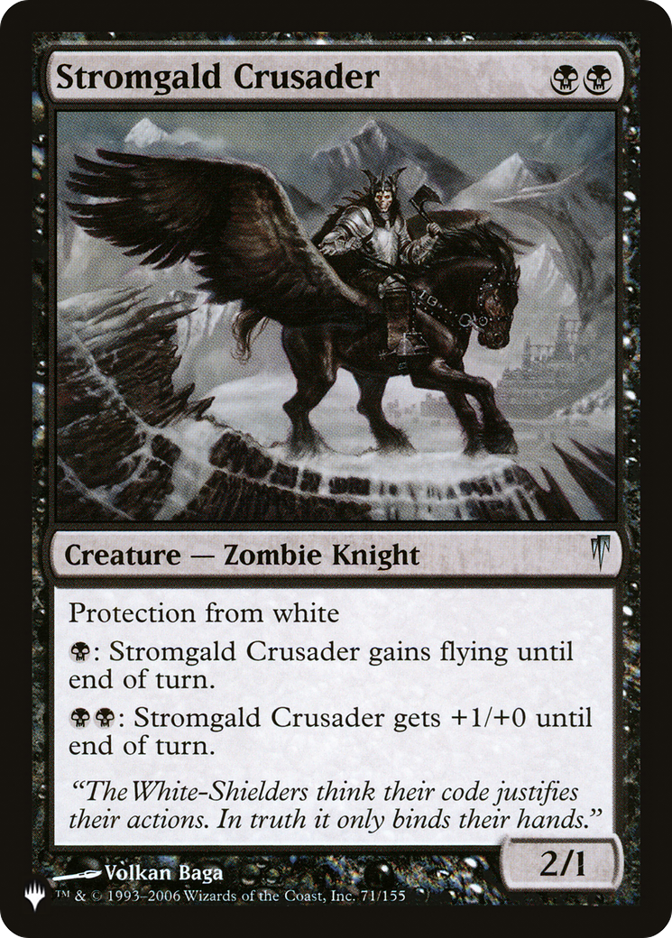 Stromgald Crusader [The List] | Anubis Games and Hobby