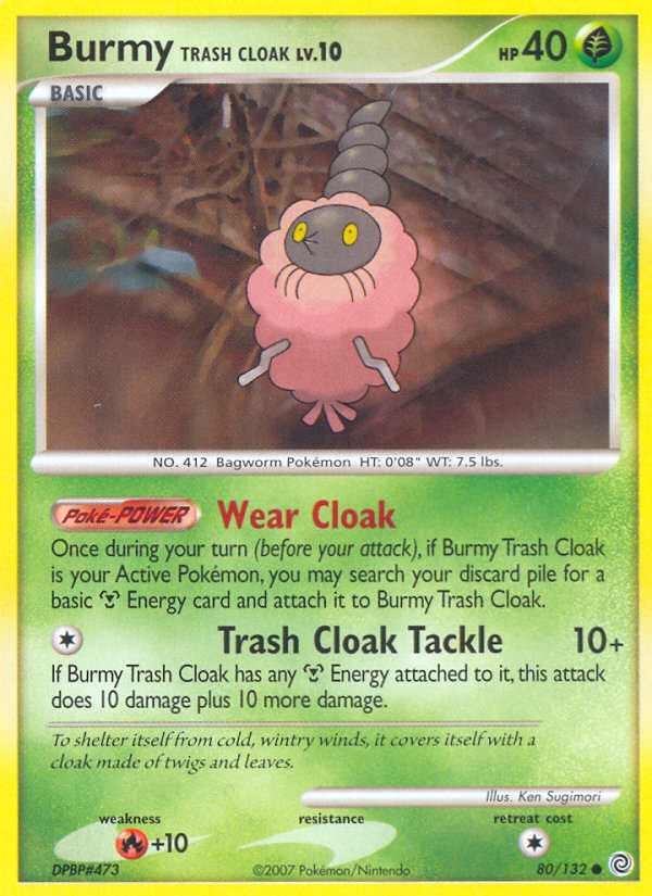 Burmy Trash Cloak (80/132) [Diamond & Pearl: Secret Wonders] | Anubis Games and Hobby