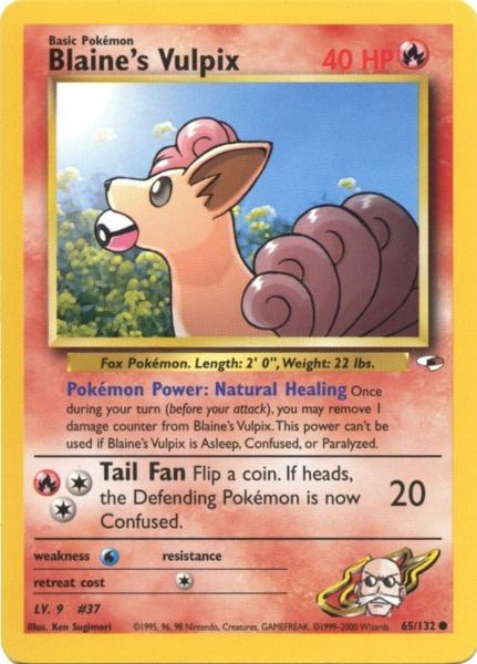 Blaine's Vulpix (65/132) [Gym Heroes Unlimited] | Anubis Games and Hobby
