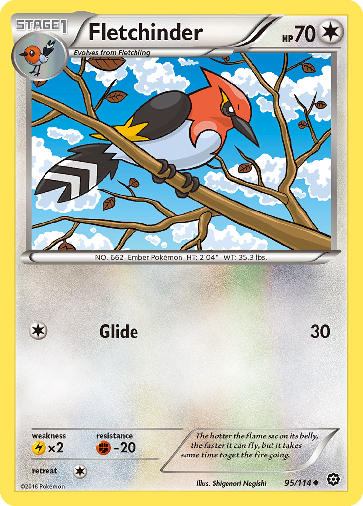 Fletchinder (95/114) [XY: Steam Siege] | Anubis Games and Hobby