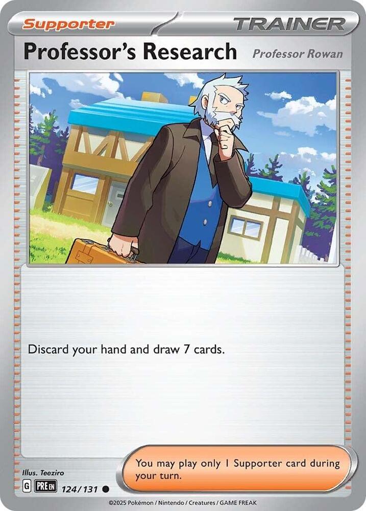 Professor's Research (124/131) [Professor Rowan] [Scarlet & Violet: Prismatic Evolutions] | Anubis Games and Hobby