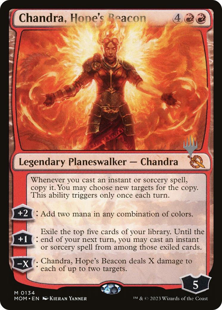 Chandra, Hope's Beacon (Promo Pack) [March of the Machine Promos] | Anubis Games and Hobby