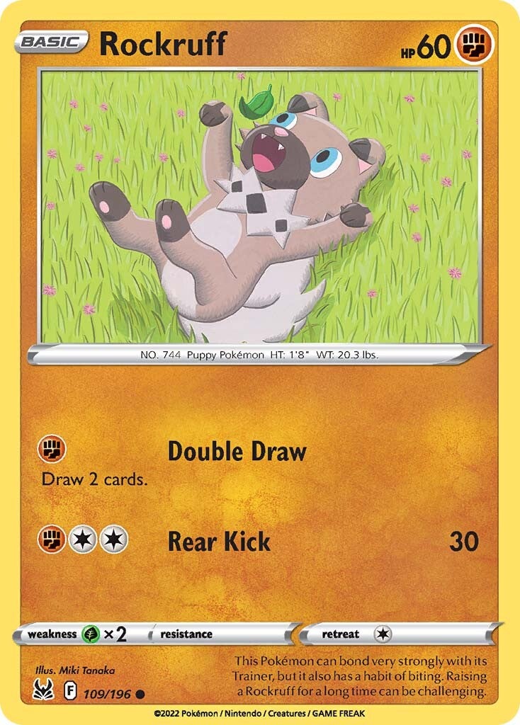 Rockruff (109/196) [Sword & Shield: Lost Origin] | Anubis Games and Hobby