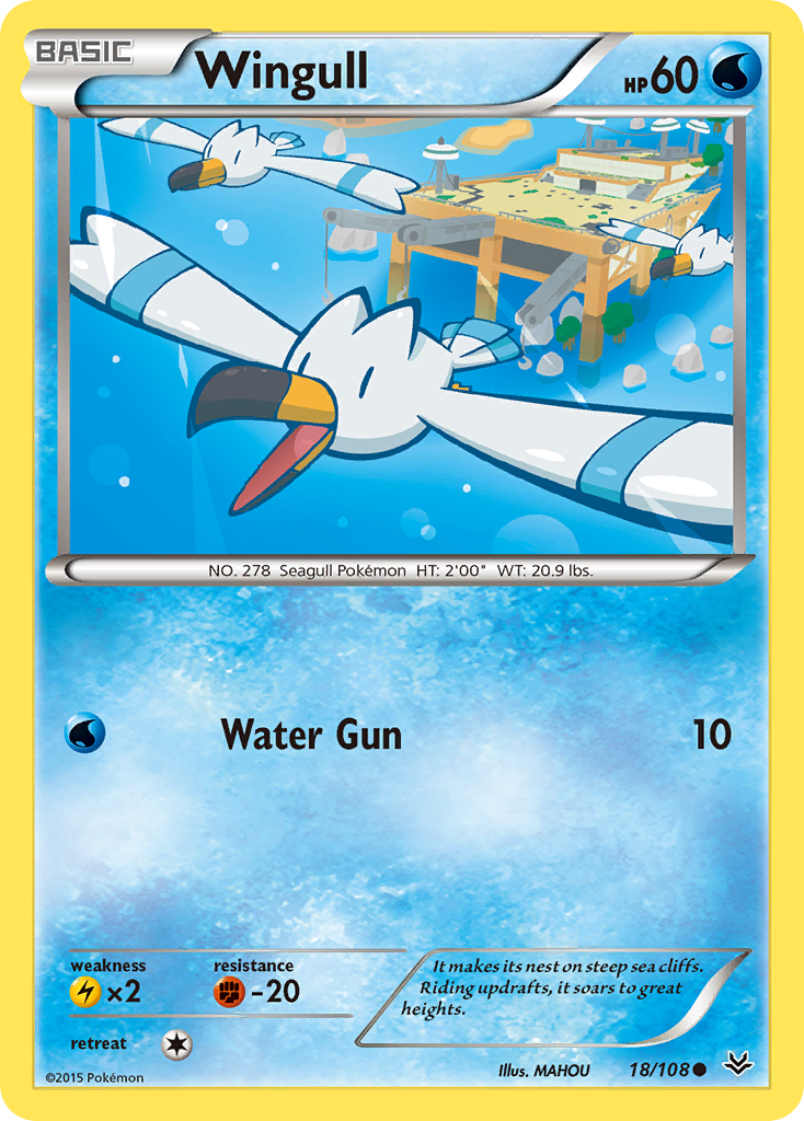 Wingull (18/108) [XY: Roaring Skies] | Anubis Games and Hobby