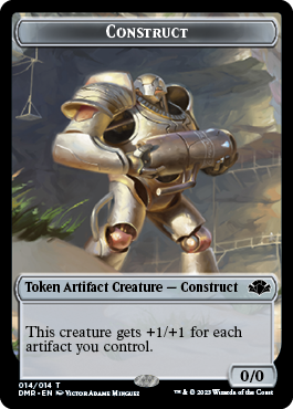 Insect // Construct Double-Sided Token [Dominaria Remastered Tokens] | Anubis Games and Hobby