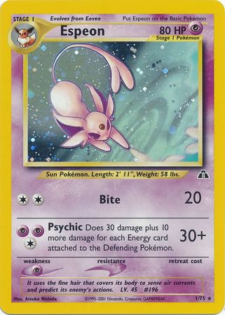 Espeon (1/75) [Neo Discovery Unlimited] | Anubis Games and Hobby