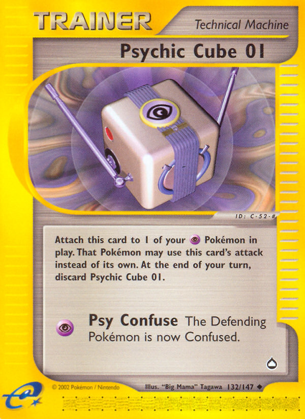 Psychic Cube 01 (132/147) [Aquapolis] | Anubis Games and Hobby
