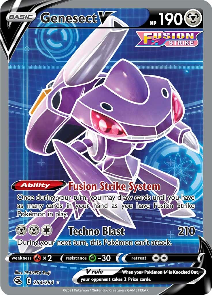 Genesect V (254/264) [Sword & Shield: Fusion Strike] | Anubis Games and Hobby