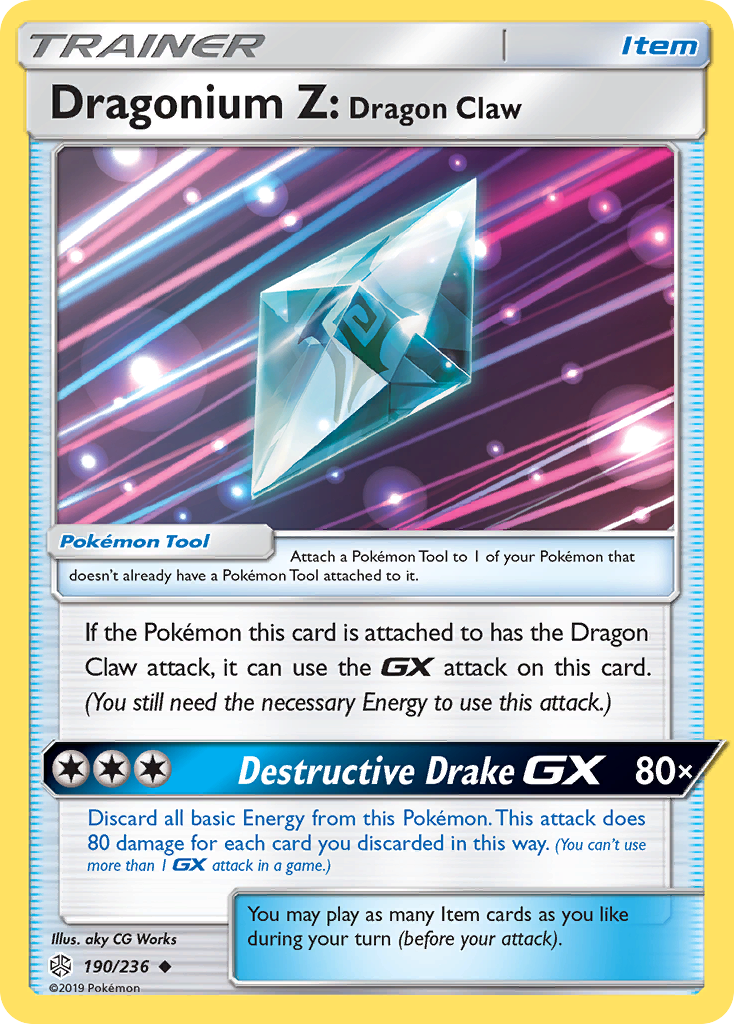 Dragonium Z: Dragon Claw (190/236) [Sun & Moon: Cosmic Eclipse] | Anubis Games and Hobby