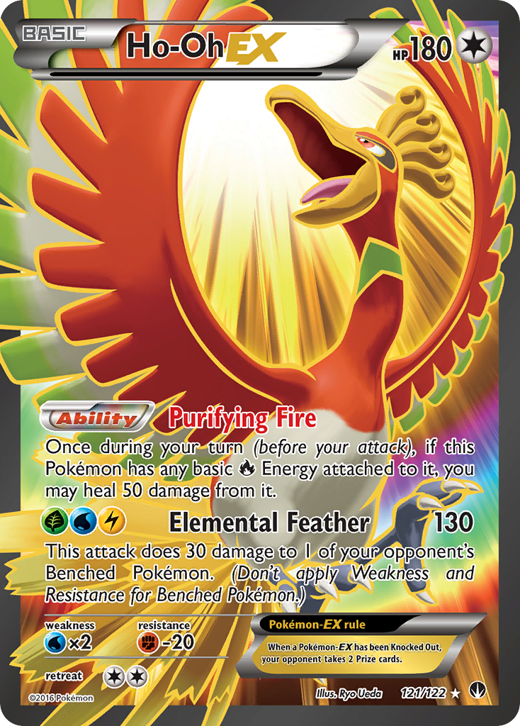 Ho-Oh EX (121/122) [XY: BREAKpoint] | Anubis Games and Hobby