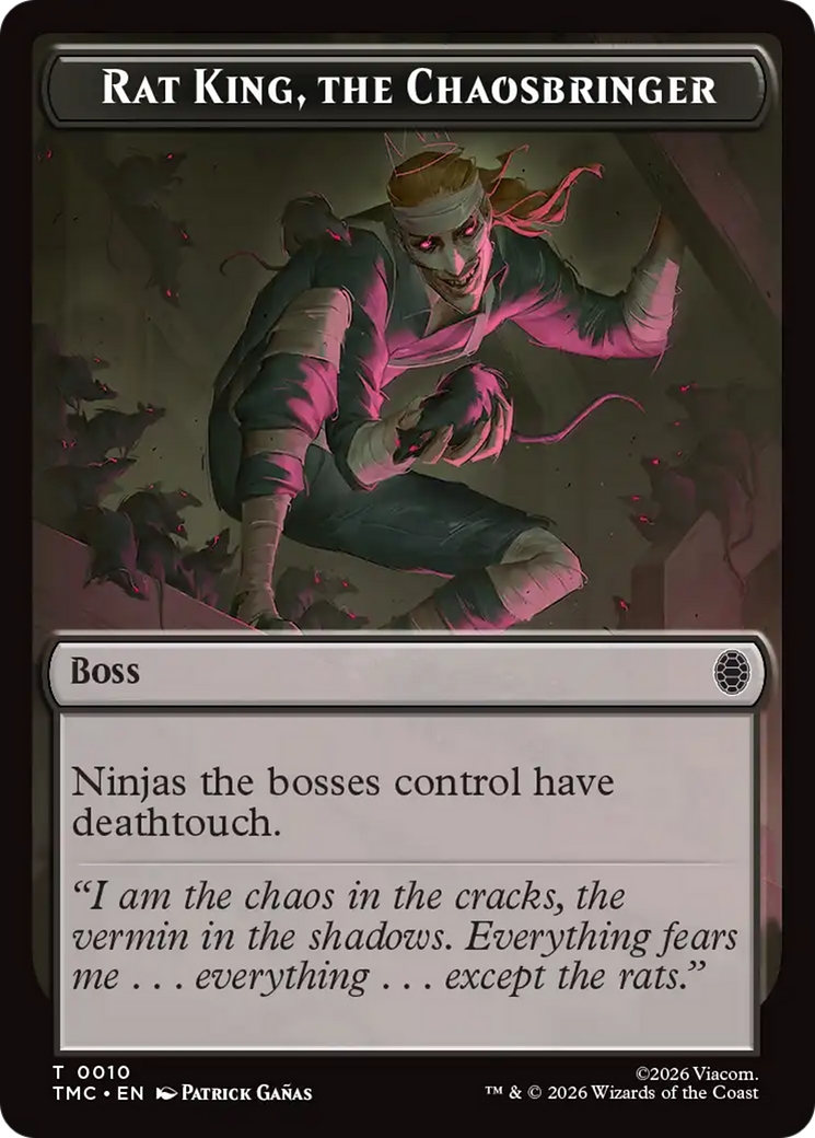Rat King, The Chaosbringer [Teenage Mutant Ninja Turtles Commander Tokens] | Anubis Games and Hobby