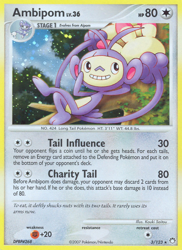 Ambipom (3/123) [Diamond & Pearl: Mysterious Treasures] | Anubis Games and Hobby