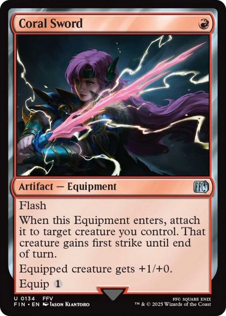 Coral Sword [FINAL FANTASY] | Anubis Games and Hobby