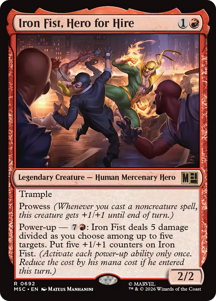 Iron Fist, Hero for Hire [Marvel Super Heroes Commander] | Anubis Games and Hobby