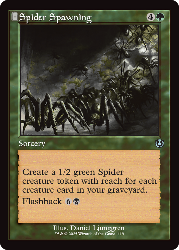 Spider Spawning (Retro Frame) [Innistrad Remastered] | Anubis Games and Hobby