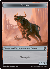 Golem (0014) // Golem (0015) Double-Sided Token [Aetherdrift Tokens] | Anubis Games and Hobby