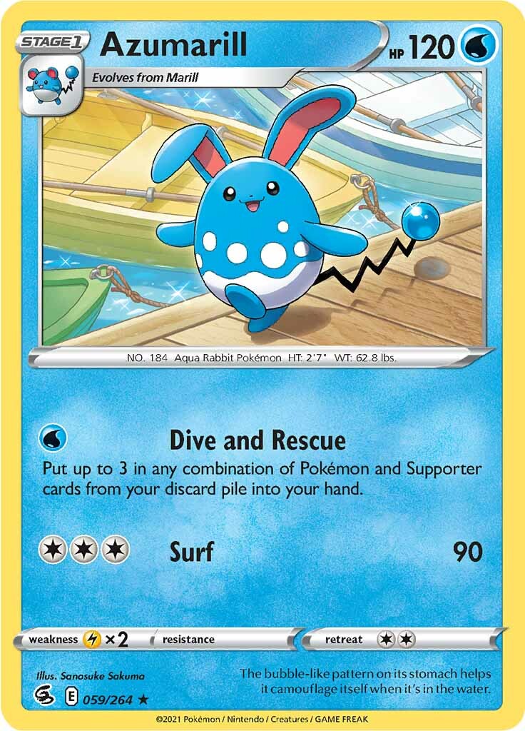 Azumarill (059/264) [Sword & Shield: Fusion Strike] | Anubis Games and Hobby