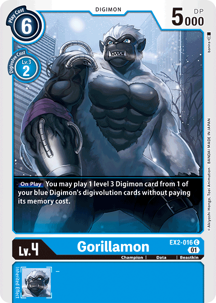 Gorillamon [EX2-016] [Digital Hazard] | Anubis Games and Hobby