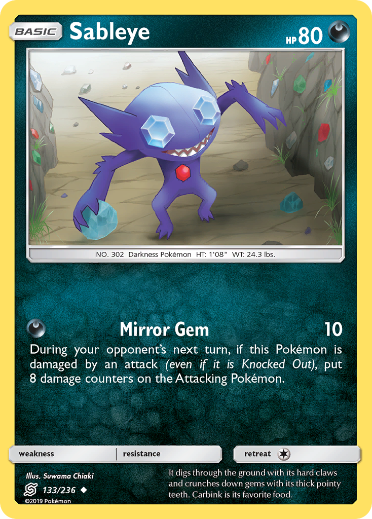 Sableye (133/236) [Sun & Moon: Unified Minds] | Anubis Games and Hobby