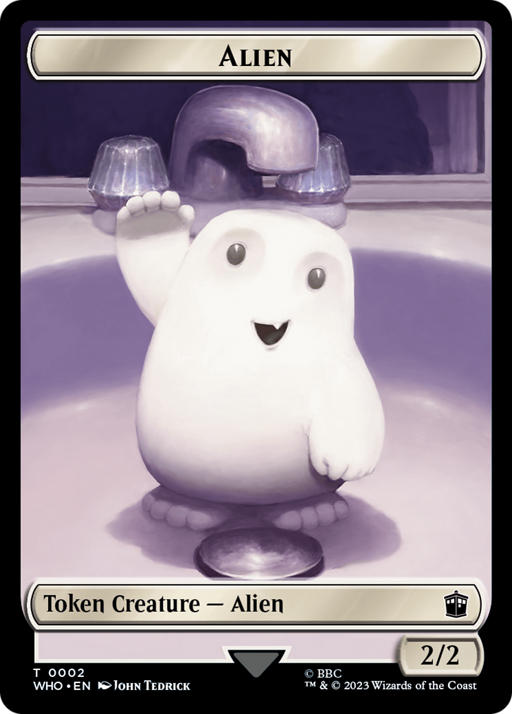 Alien // Clue (0023) Double-Sided Token [Doctor Who Tokens] | Anubis Games and Hobby