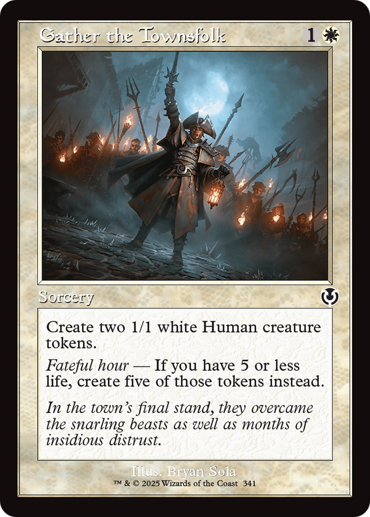Gather the Townsfolk (Retro Frame) [Innistrad Remastered] | Anubis Games and Hobby