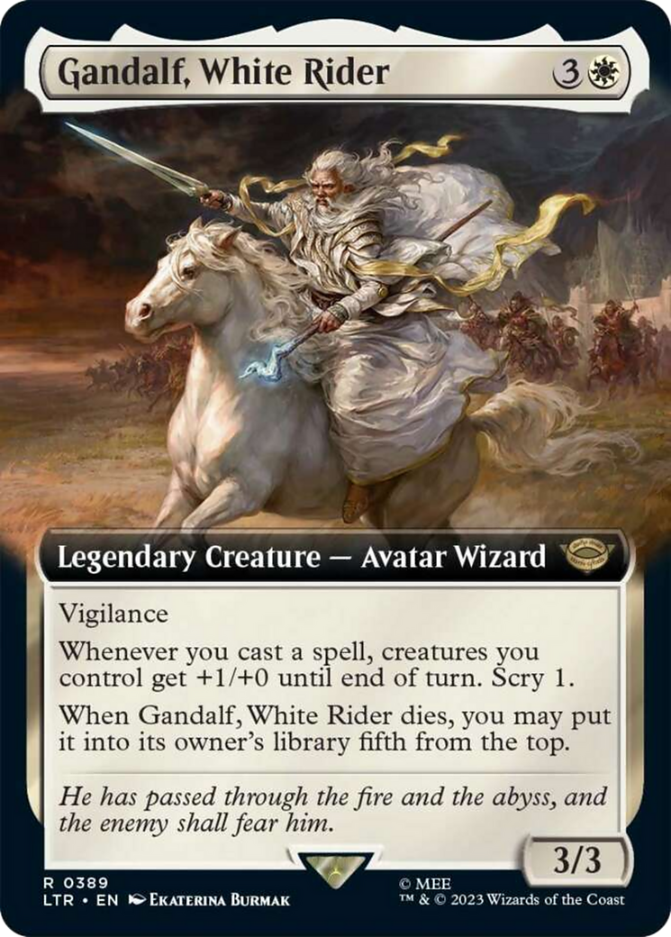 Gandalf, White Rider (Extended Art) [The Lord of the Rings: Tales of Middle-Earth] | Anubis Games and Hobby