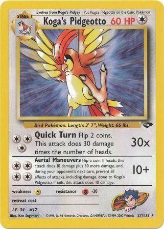 Koga's Pidgeotto (27/132) [Gym Challenge Unlimited] | Anubis Games and Hobby