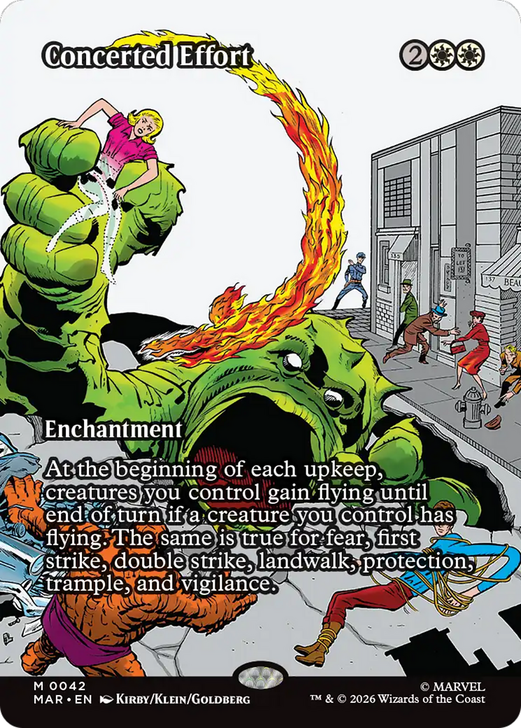 Concerted Effort (Borderless) [Marvel Universe: Eternal-Legal] | Anubis Games and Hobby