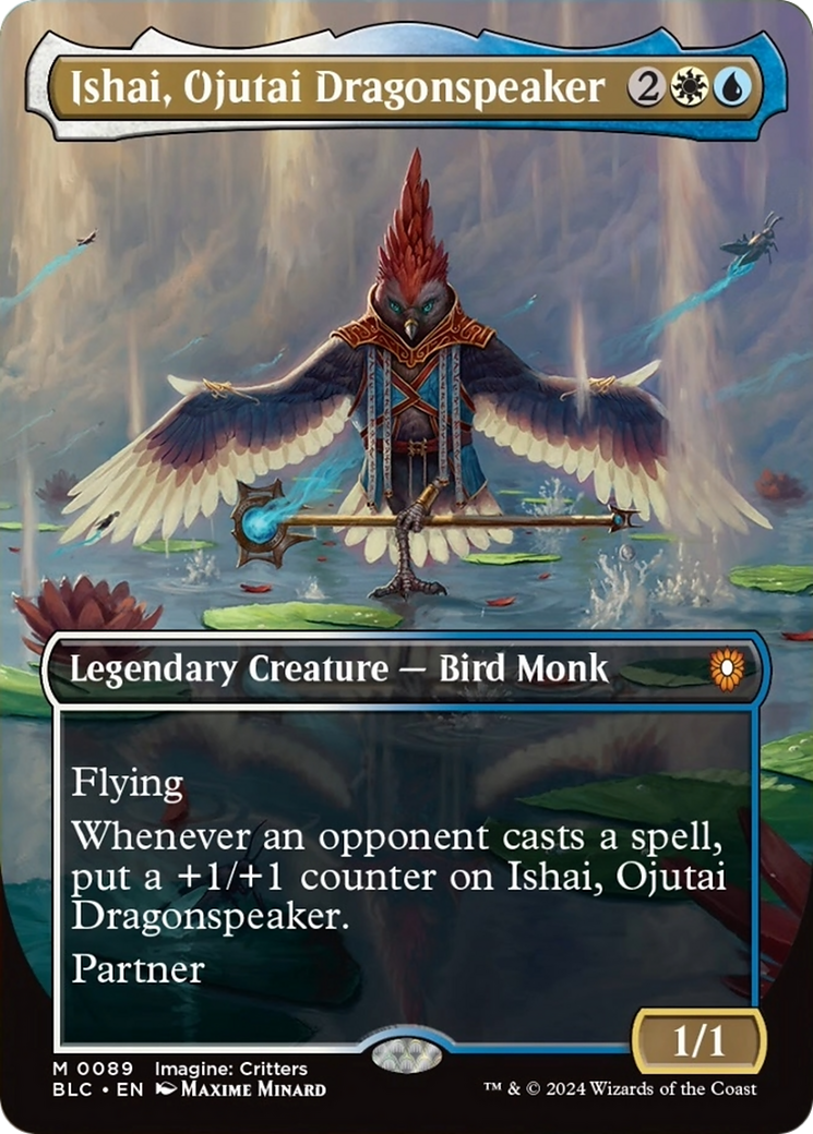 Ishai, Ojutai Dragonspeaker (Borderless) [Bloomburrow Commander] | Anubis Games and Hobby