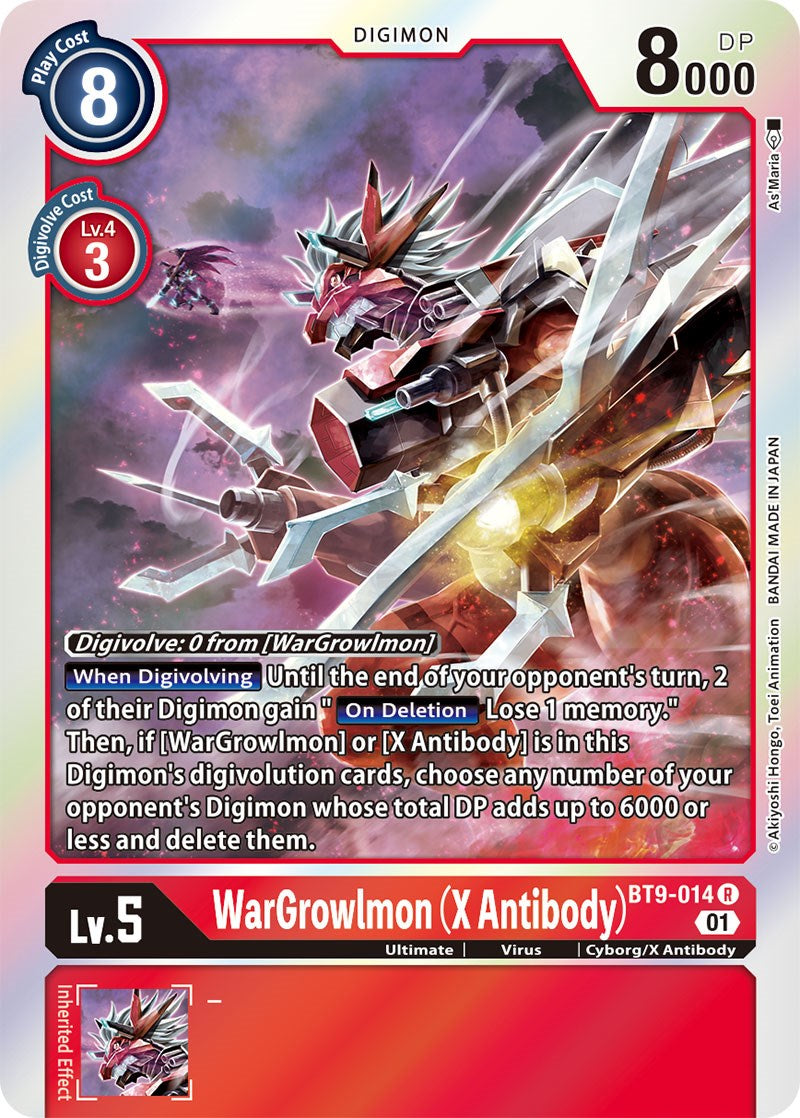 WarGrowlmon (X Antibody) [BT9-014] [X Record] | Anubis Games and Hobby