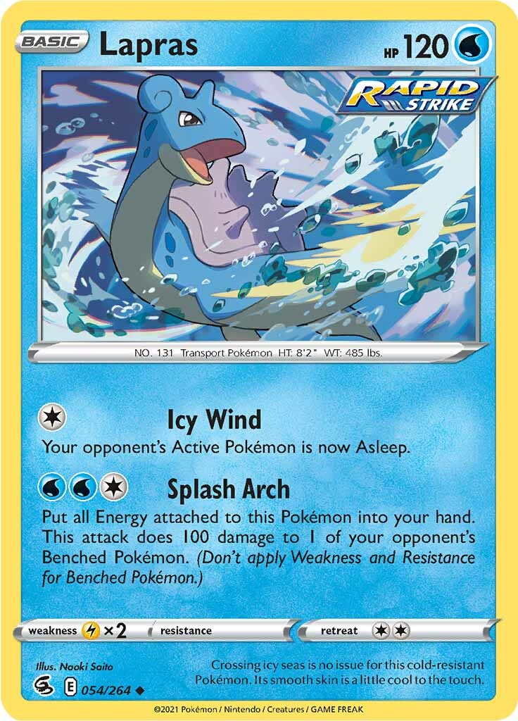 Lapras (054/264) [Sword & Shield: Fusion Strike] | Anubis Games and Hobby