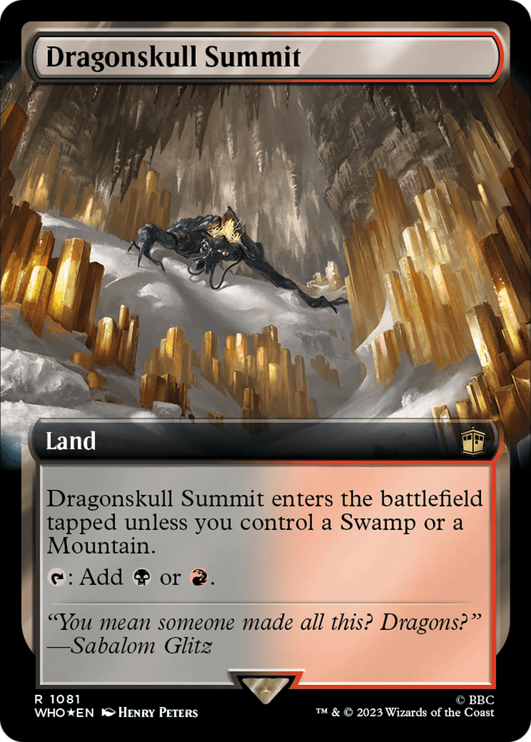 Dragonskull Summit (Extended Art) (Surge Foil) [Doctor Who] | Anubis Games and Hobby