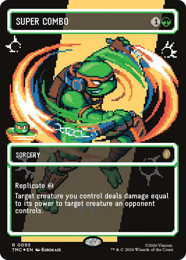 Super Combo (Borderless) (Surge Foil) [Teenage Mutant Ninja Turtles Commander] | Anubis Games and Hobby