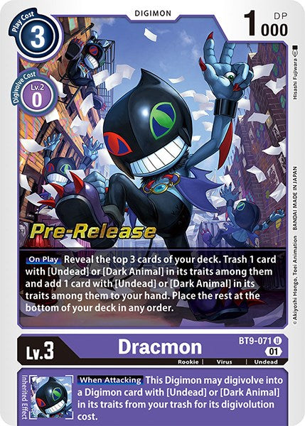 Dracmon [BT9-071] [X Record Pre-Release Promos] | Anubis Games and Hobby