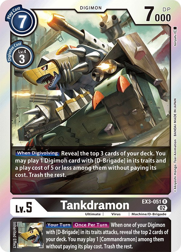 Tankdramon [EX3-051] [Draconic Roar] | Anubis Games and Hobby