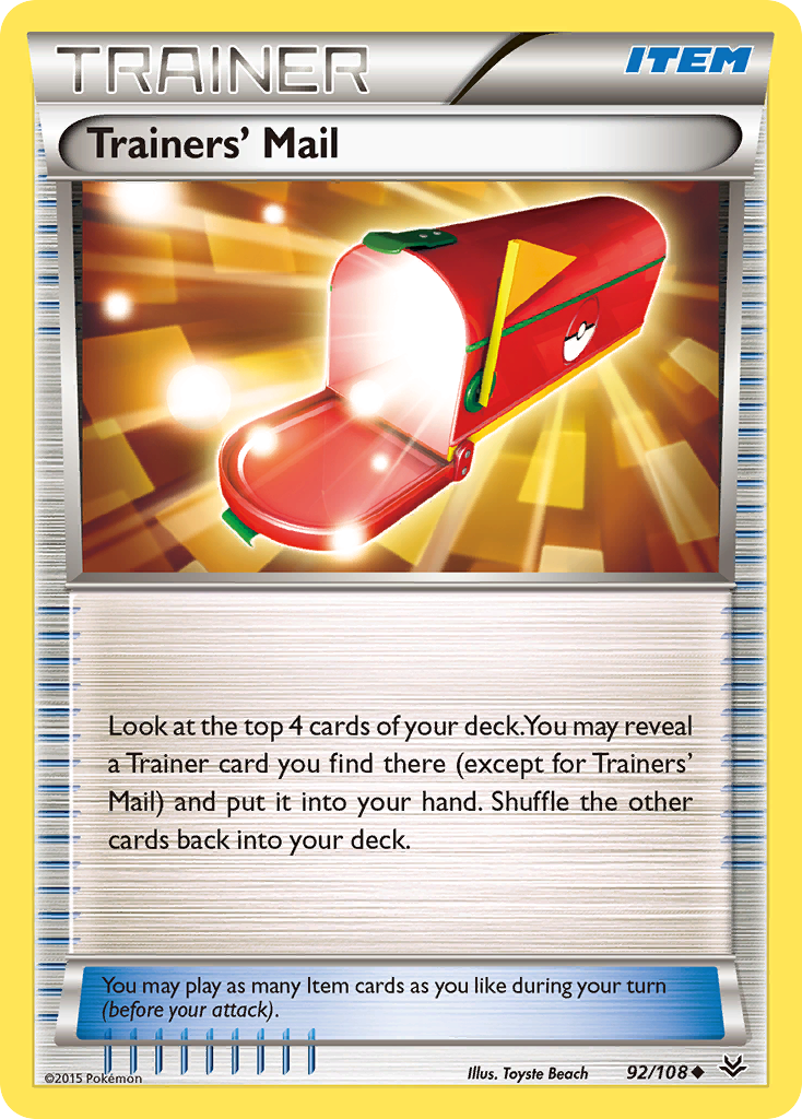 Trainers' Mail (92/108) [XY: Roaring Skies] | Anubis Games and Hobby