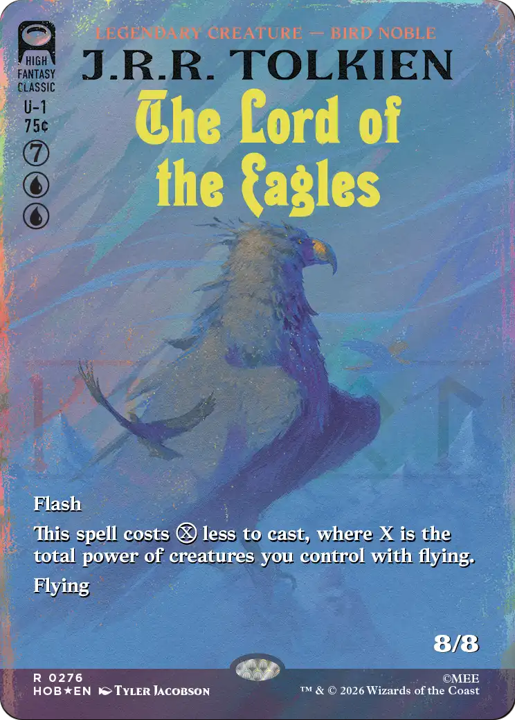 The Lord of the Eagles (Borderless) (Surge Foil) [The Hobbit] | Anubis Games and Hobby