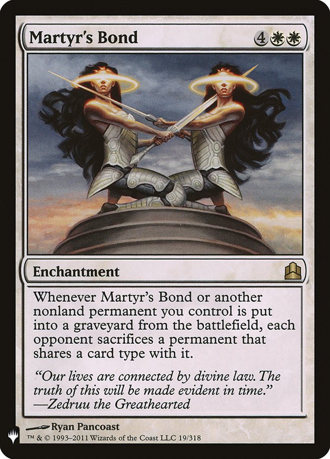 Martyr's Bond [The List] | Anubis Games and Hobby