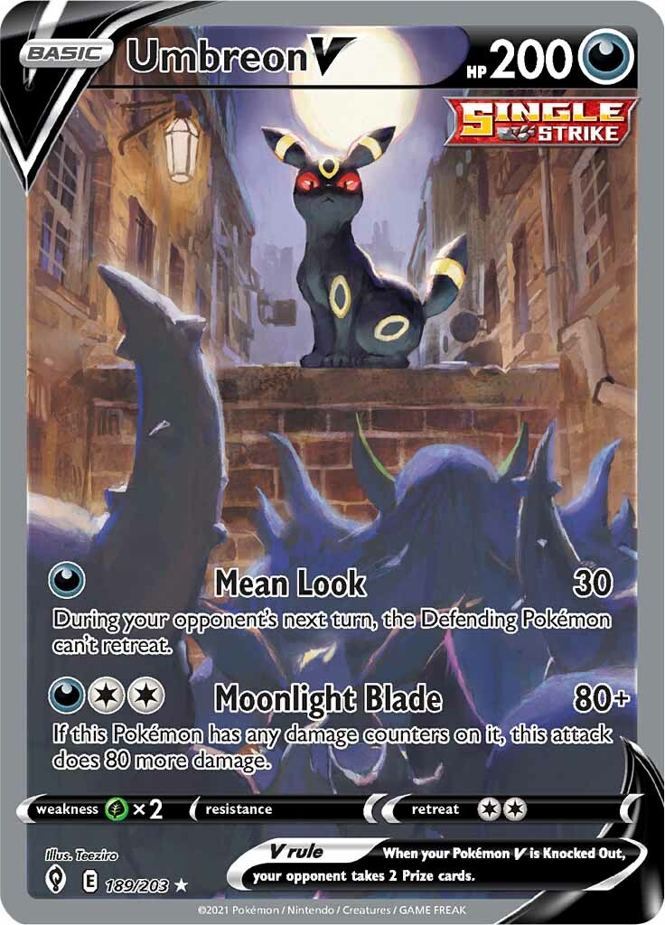 Umbreon V (189/203) [Sword & Shield: Evolving Skies] | Anubis Games and Hobby