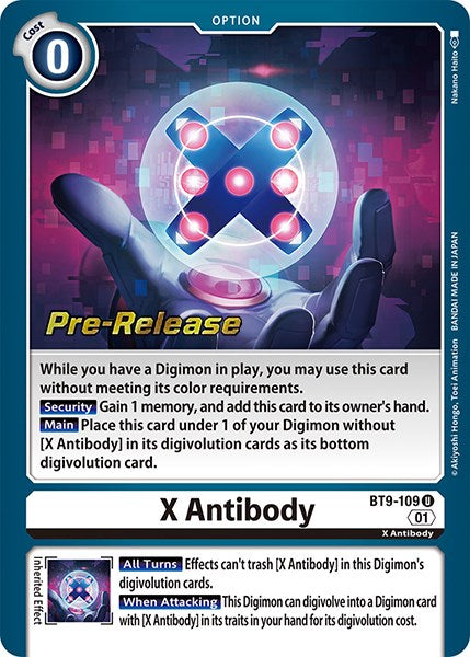 X Antibody [BT9-109] [X Record Pre-Release Promos] | Anubis Games and Hobby