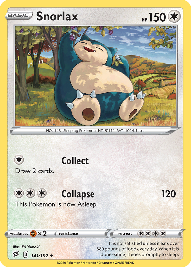 Snorlax (141/192) (Cosmos Holo) [Sword & Shield: Rebel Clash] | Anubis Games and Hobby