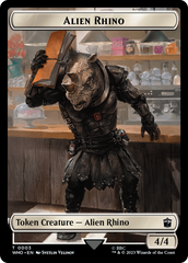 Alien Rhino // Alien Warrior Double-Sided Token [Doctor Who Tokens] | Anubis Games and Hobby