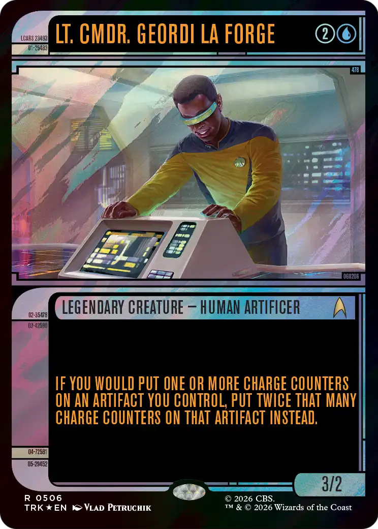 Lt. Cmdr. Geordi La Forge (Showcase) (Surge Foil) [Star Trek] | Anubis Games and Hobby