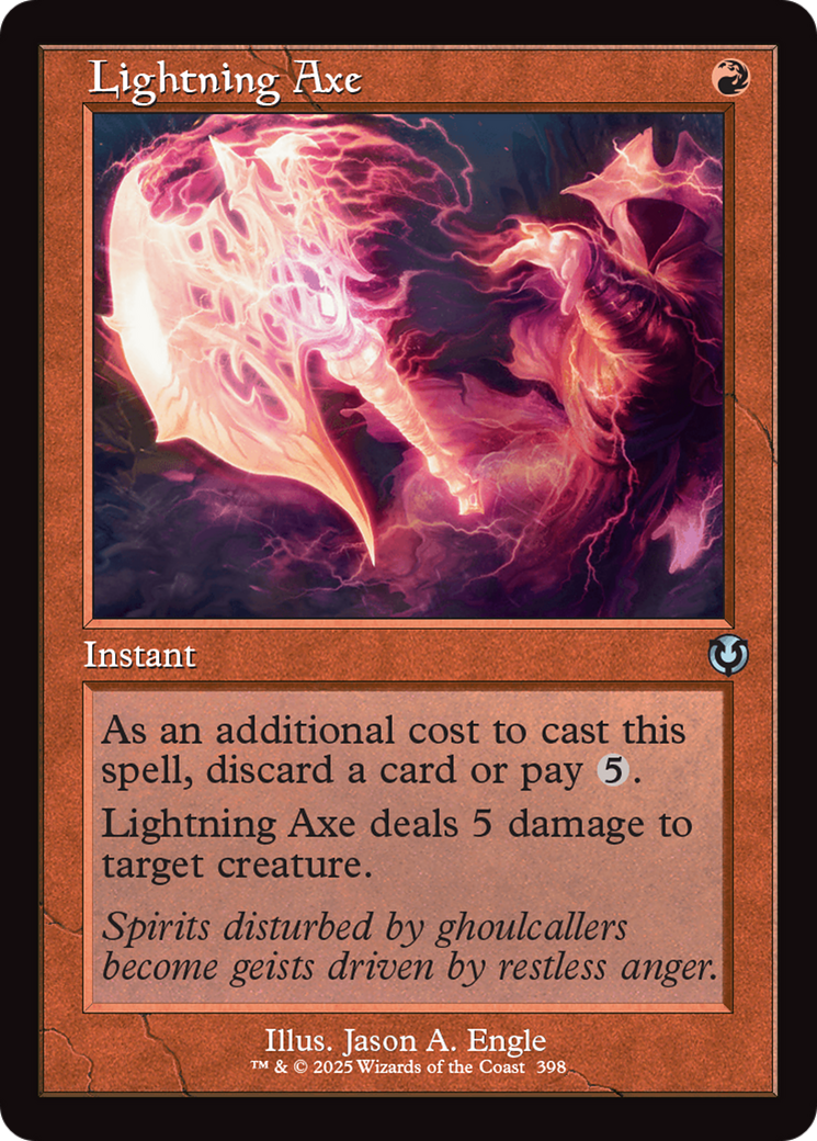 Lightning Axe (Retro Frame) [Innistrad Remastered] | Anubis Games and Hobby