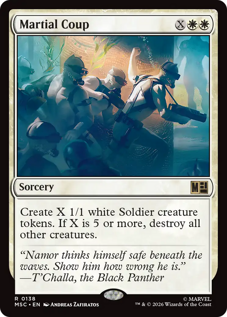 Martial Coup (Surge Foil) [Marvel Super Heroes Commander] | Anubis Games and Hobby