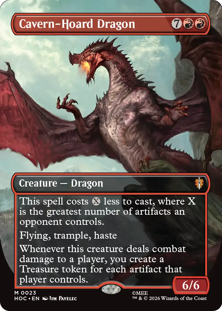 Cavern-Hoard Dragon (Borderless) [The Hobbit: Eternal-Legal] | Anubis Games and Hobby