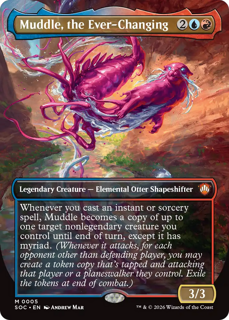 Muddle, the Ever-Changing (Borderless) [Secrets of Strixhaven Commander] | Anubis Games and Hobby
