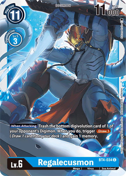 Regalecusmon [BT4-034] [Great Legend] | Anubis Games and Hobby